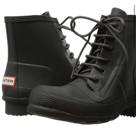 Hunter Herren Men’s Lace Up Grey Boots - Picture 1 of 10